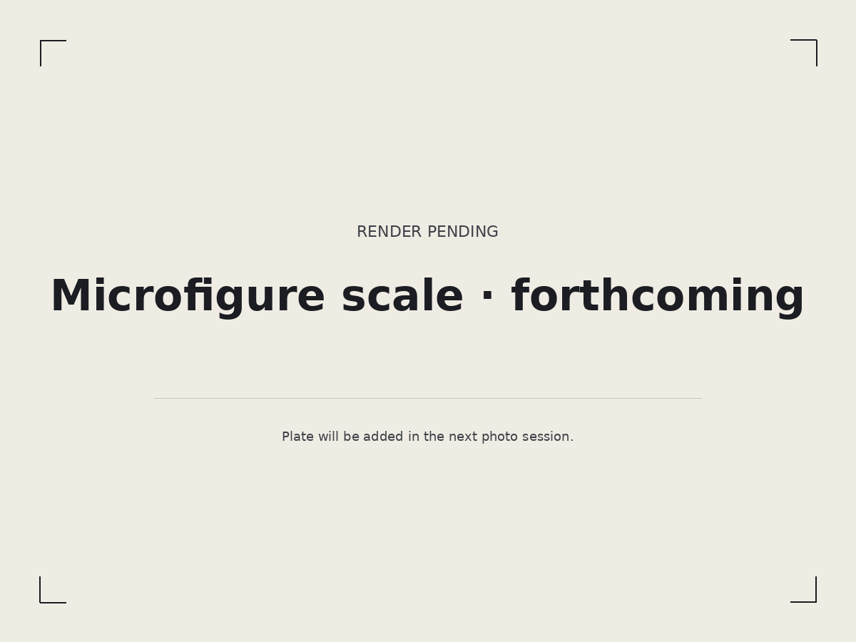 A placeholder plate, indicating a microfigure-scale render is forthcoming.